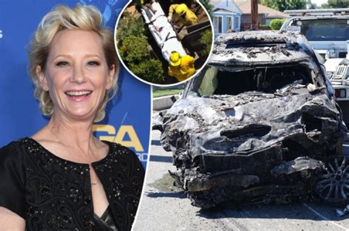 Anne Heche sits up on stretcher video 1 anne heche crash comp