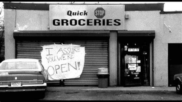 Clerks Open sign