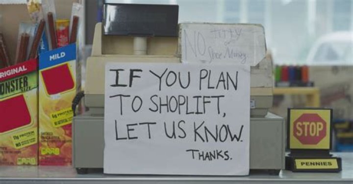 Clerks Shoplift sign