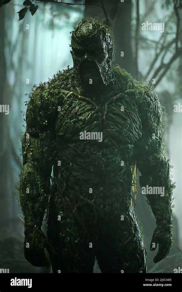 Derek Mears as Swamp Thing in a promo image for the 2019 series.