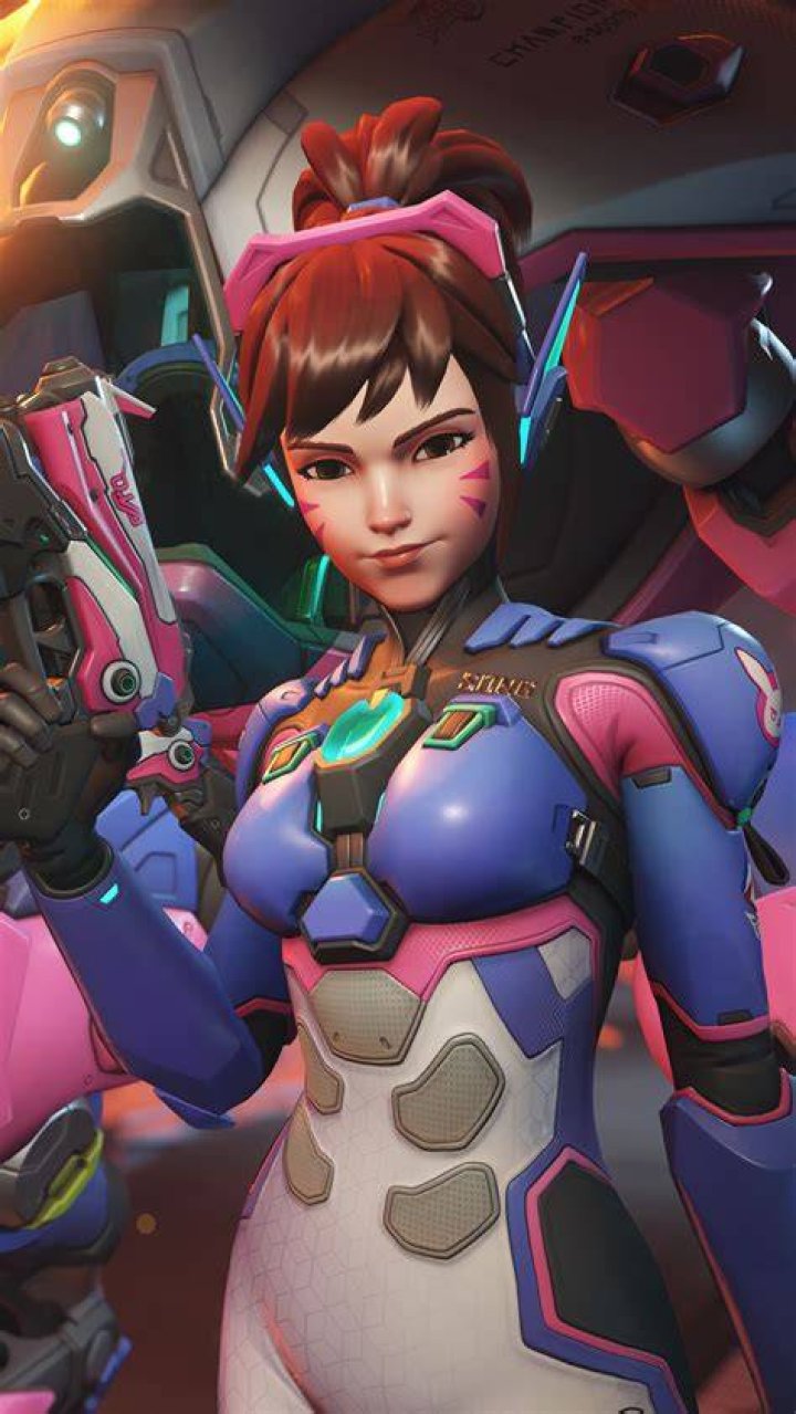 D.va's new Overwatch Skin from the collaboration between Blizzard and Le Sserafim