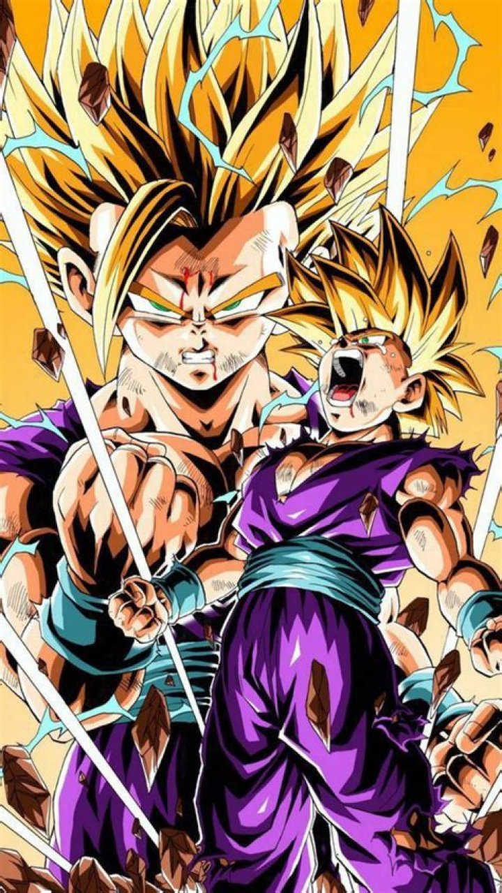 Gohan Super Saiyan 2 in 'Dragon Ball Z Ultimate Tenkaichi' is looking straight ahead.