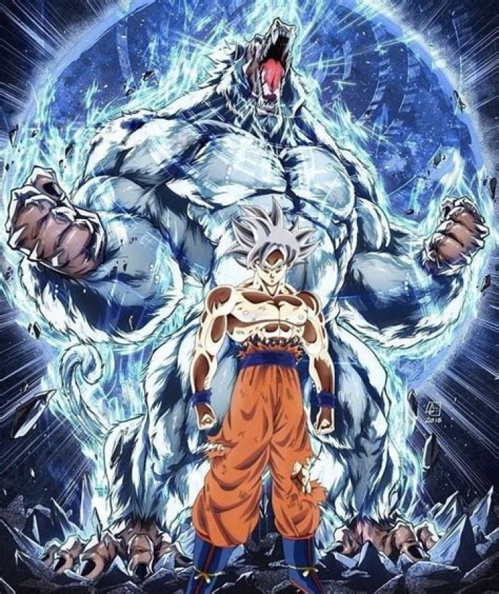 Goku is in his ape form.