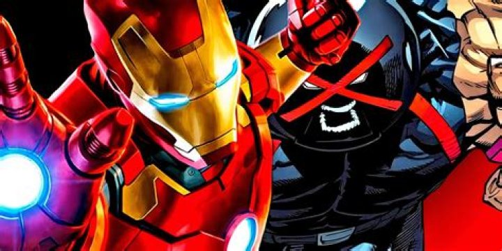Iron Man getting punched by Captain Marvel on the cover of "Civil War II" number 0.