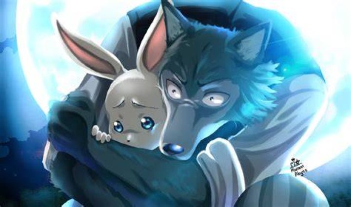 Legoshi hugging Haru