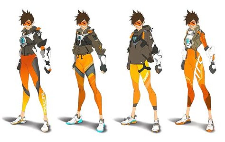 Tracer's new Overwatch Skin from the collaboration between Blizzard and Le Sserafim