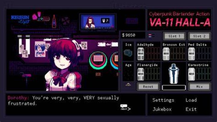 VA-11 HALL-A gameplay