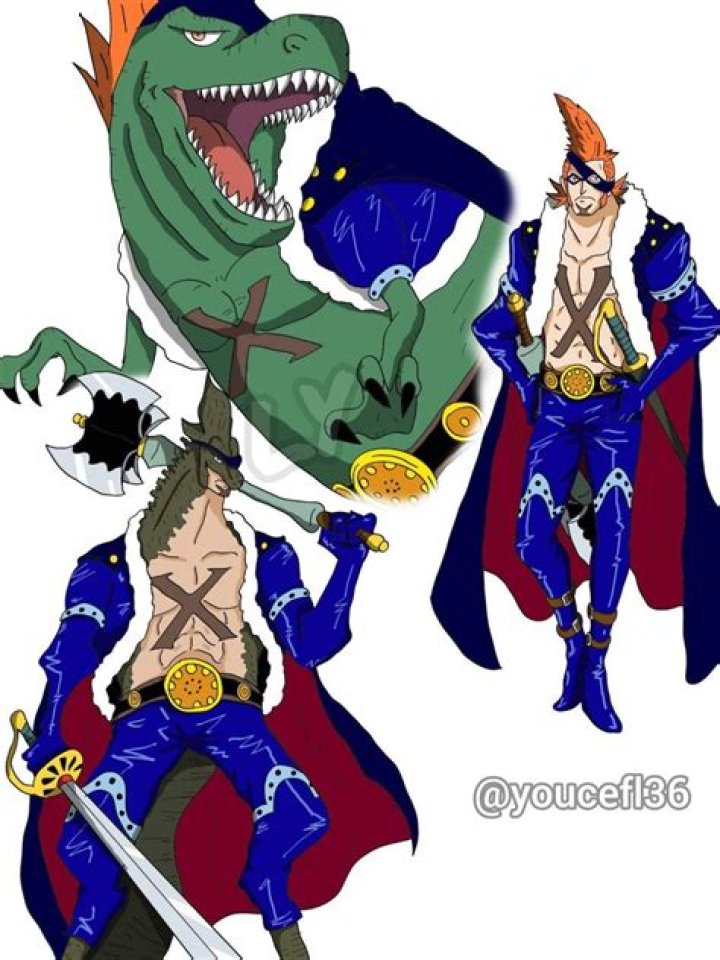 X-Drake appearing angry in One Piece